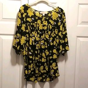Michael Kors Sheer Short Sleeve Top -XL